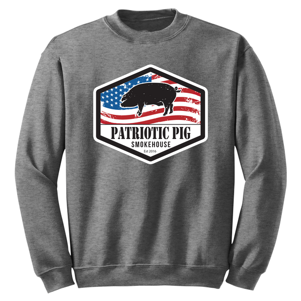 Patriotic Pig Crew Sweatshirt Original