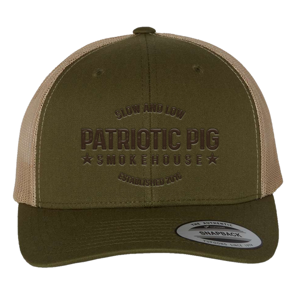 Patriotic Pig Leather 3D Puff Embroidery