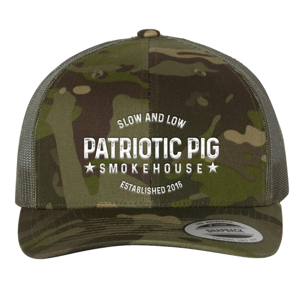 Patriotic Pig Leather 3D Puff Embroidery