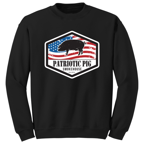 Patriotic Pig Crew Sweatshirt Original