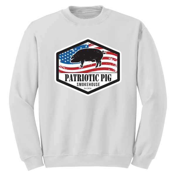 Patriotic Pig Crew Sweatshirt Original