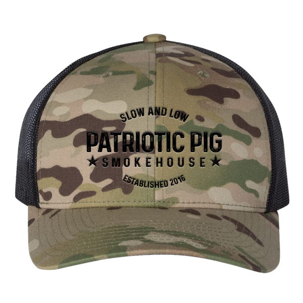 Patriotic Pig Leather 3D Puff Embroidery